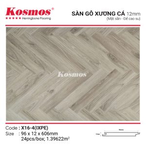 Sàn gỗ xương cá X16-4 IXPE chống nước với thiết kế đẳng cấp và độ bền cao
