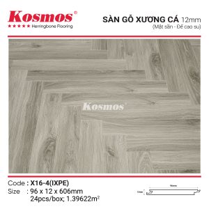 Không gian phòng khách đẳng cấp với sàn gỗ xương cá X16-4 IXPE chống nước