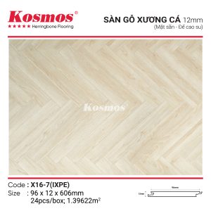 Sàn gỗ xương cá X16-7 IXPE sang trọng với thiết kế ấn tượng và độ bền cao